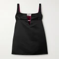 Nina Ricci - Embellished Cutout Duchesse-satin Mini Dress - Black - FR34