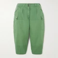 TOM FORD - Tapered Stretch-cotton Twill Cargo Pants - Green - IT36