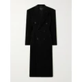 Balenciaga - Double-breasted Oversized Cashmere And Wool-blend Coat - Black - FR34