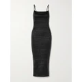 Nanushka - Barra Shirred Okobor™ Midi Dress - Black - x small