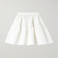 Nina Ricci - Ruffled Recycled-taffeta Skirt - White - FR34