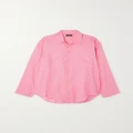 Balenciaga - Cotton-jacquard Shirt - Pink - FR34