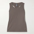 adidas by Stella McCartney - Truecasuals Ribbed Stretch Recycled-jersey Tank - Mushroom - x large