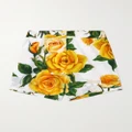 Dolce & Gabbana - Floral-print Cotton-poplin Shorts - Yellow - IT36