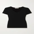 The Row - Rasa Stretch-jersey T-shirt - Black - medium