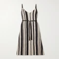 Joseph - Dalou Belted Striped Gauze Maxi Dress - Multi - FR36