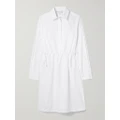Max Mara - Juanita Cotton-poplin Mini Shirt Dress - White - UK 10
