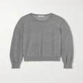 The Row - Islington Pleated Cashmere Sweater - Gray - medium