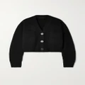 Proenza Schouler - Cropped Cashmere-blend Cardigan - Black - medium