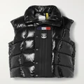 Moncler Genius - + Adidas Originals Bozon Jersey-trimmed Quilted Glossed-shell Down Vest - Black - 00