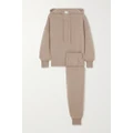 Allude - Cashmere Hoodie And Track Pants Set - Beige - x small