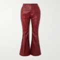 Rick Owens - Bolan Coated Cotton-blend Flared Pants - 30