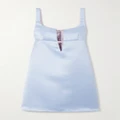 Nina Ricci - Embellished Cutout Duchesse-satin Mini Dress - Blue - FR44