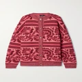 Etro - Oversized Wool-blend Jacquard Cardigan - Pink - IT38