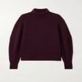 Isabel Marant - Linelli Wool And Cashmere-blend Sweater - Plum - FR36
