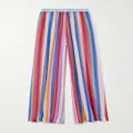 Missoni - Striped Cotton And Silk-blend Voile Wide-leg Pants - Multi - IT40