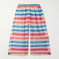 Missoni - Striped Metallic Crochet-knit Wide-leg Pants - Multi - IT36