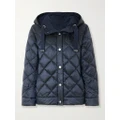 Max Mara - The Cube 1st Exit Hooded Quilted Shell Down Jacket - Navy - UK 2