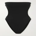 SAINT LAURENT - Strapless Cutout Swimsuit - Black - S