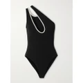 Lisa Marie Fernandez - + Net Sustain One-shoulder Cutout Swimsuit - Black - 1
