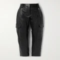 Proenza Schouler - Leather Tapered Cargo Pants - Black - US4