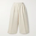 Gucci - Cotton-blend Tweed Wide-leg Pants - Cream - IT40
