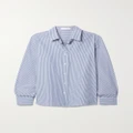 The Row - Sadie Striped Cotton-poplin Shirt - Blue - US2