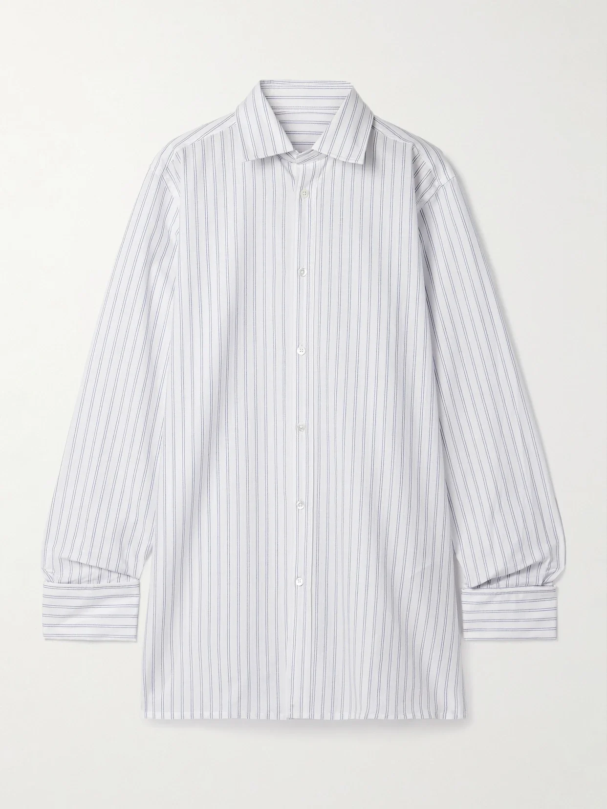 Maison Margiela - Oversized Striped Cotton Shirt - White - 41