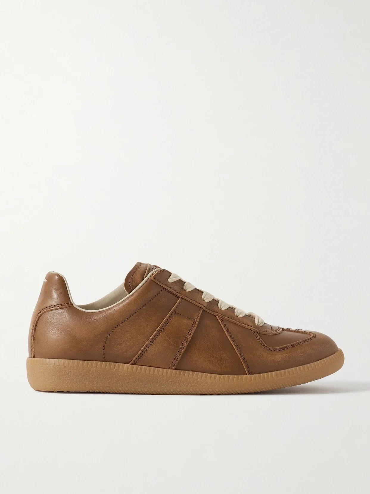 Maison Margiela - Replica Leather Sneakers - Tan - IT35