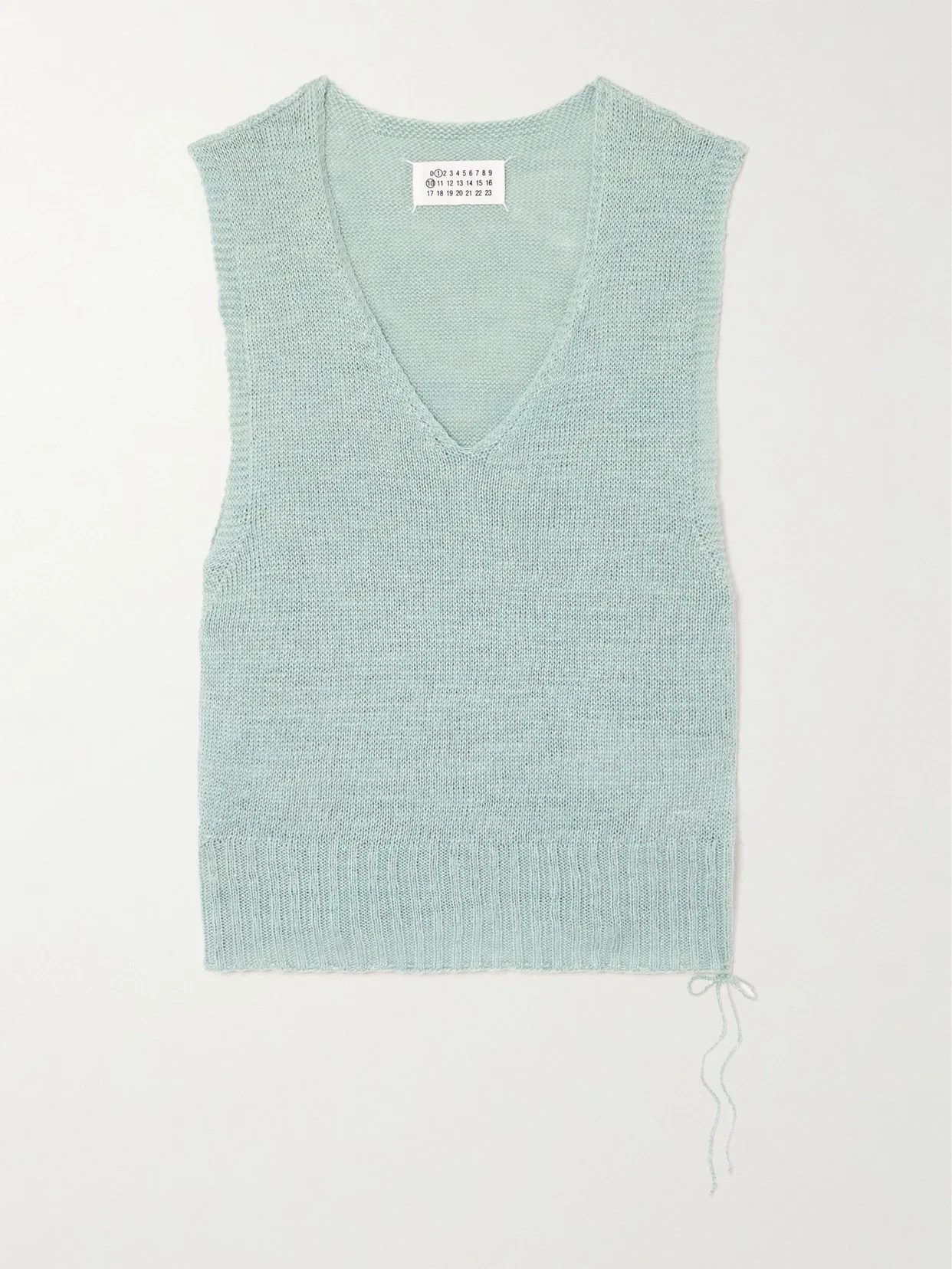 Maison Margiela - Hemp Sweater Vest - Blue - x large