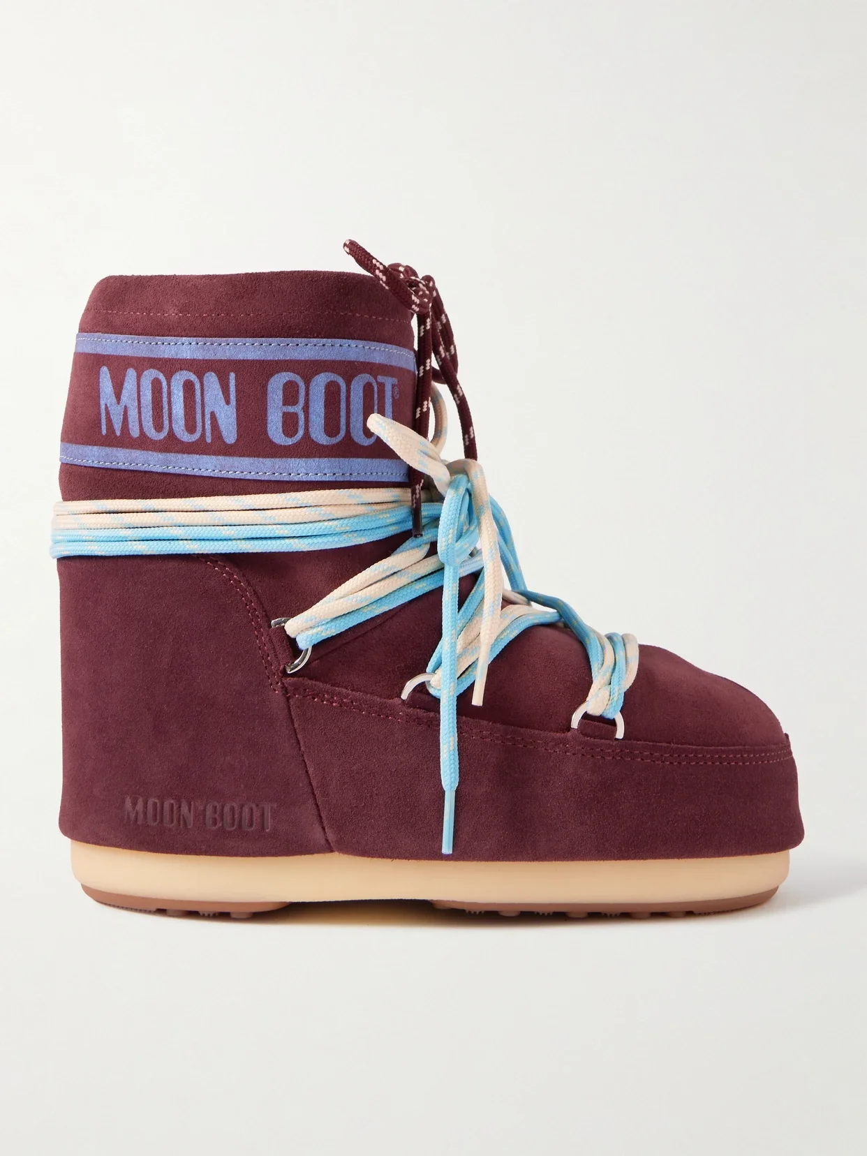 Moon Boot - Icon Low Printed Suede Snow Boots - Chocolate - 33/35