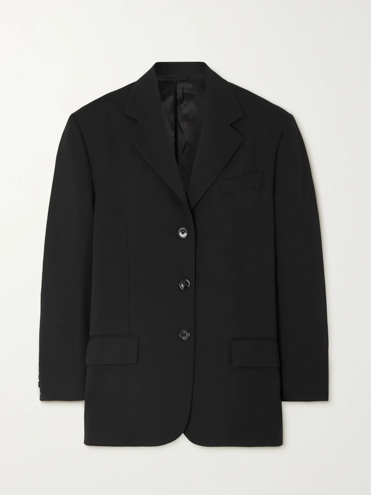 Acne Studios - + Net Sustain Oversized Recycled Woven Blazer - Black - EU 40