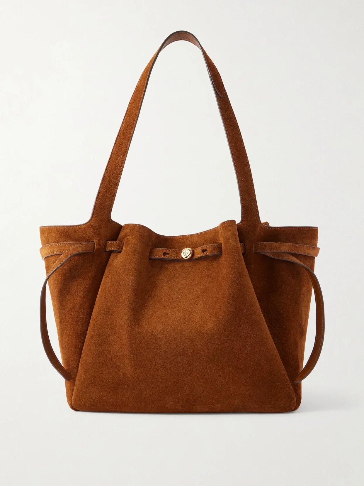 Tory Burch - Romy Suede Tote Bag - Brown - One size