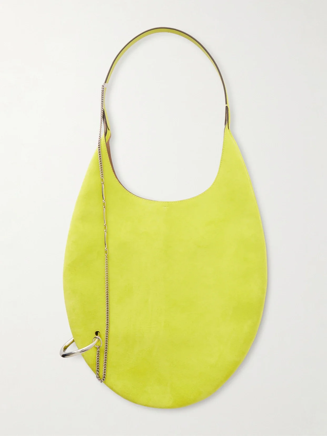 Tory Burch - Pierced Embellished Suede Shoulder Bag - Green - One size