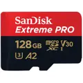 SanDisk Extreme PRO microSDXC 128GB 200MB/s Memory Card [2022]