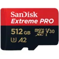 SanDisk Extreme PRO microSDXC 512GB 200MB/s Memory Card [2022]