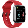 Ryze EVO Fitness & Wellbeing Smart Watch with Alexa (Dark Grey/Red)