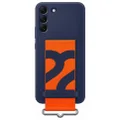 Samsung Silicone with Strap Cover for Samsung S22+ (Navy)