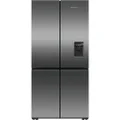 Fisher & Paykel RF730QNUVB1 690L Quad Door Ice & Water Fridge (Black Stainless Steel)