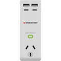 Monster 1 Socket Surge Protector with USB-C/A (White)