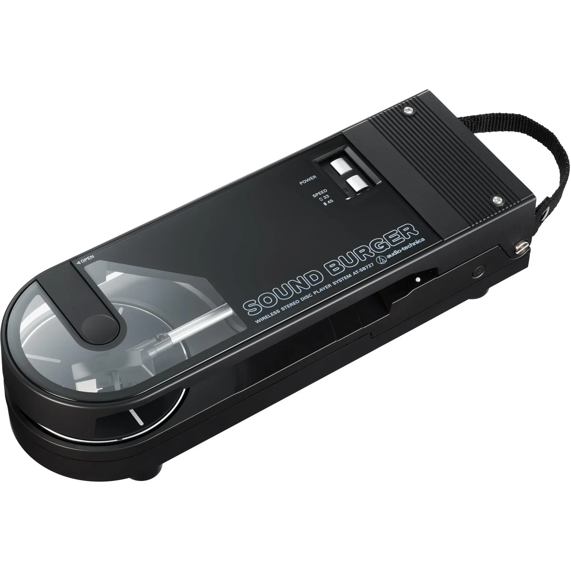 Audio-Technica AT-SB727 Sound Burger Portable Bluetooth Turntable (Black)