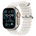 Apple Watch Ultra 2 49mm Titanium Case GPS + Cellular Ocean Band (White)