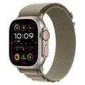 Apple Watch Ultra 2 49mm Titanium Case GPS + Cellular Alpine Loop (Olive)[Medium]
