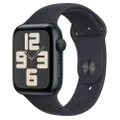 Apple Watch SE 44mm Midnight Aluminium Case GPS (S/M)[2023]