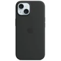 Apple iPhone 15 Silicone Case with MagSafe (Black)