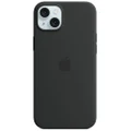 Apple iPhone 15 Plus Silicone Case with MagSafe (Black)