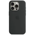 Apple iPhone 15 Pro Silicone Case with MagSafe (Black)
