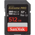 SanDisk Extreme PRO SDXC 512GB 280MB/s UHS-II Memory Card