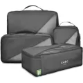 Evol Generation Earth Recycled Packing Cubes Set 4 (Black)