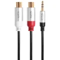 XCD Essentials 3.5mm Male to 2 RCA Female Audio Cable (20cm) [2024]